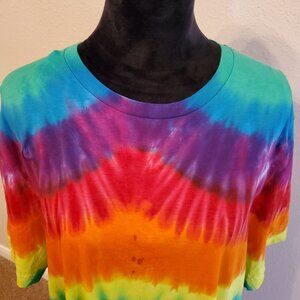 Canvas Tie Dye Boho style short sleeve T-shirt men's size 2XL.
